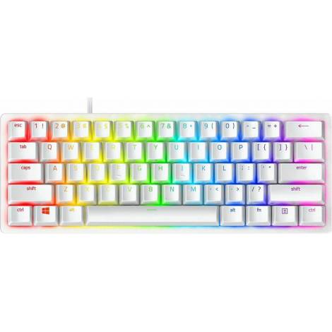 Razer HUNTSMAN MINI MERCURY ED. – 60% Opto Mechanical Gaming Keyboard Purple Switch – US Layout