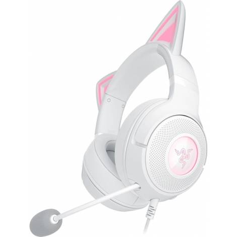 Razer KRAKEN KITTY V2 - White - RGB - USB 7.1 Gaming Headset - Kitty Ears - PC / PS5 / SWITCH