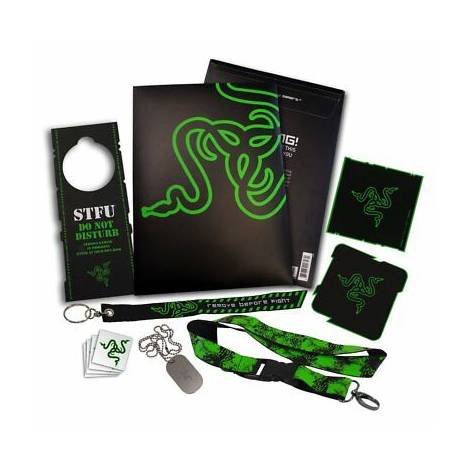 Razer LEET PACK v3 (Coasters, lanyards, pina, stickers, tattoos & metal dog tag chain)