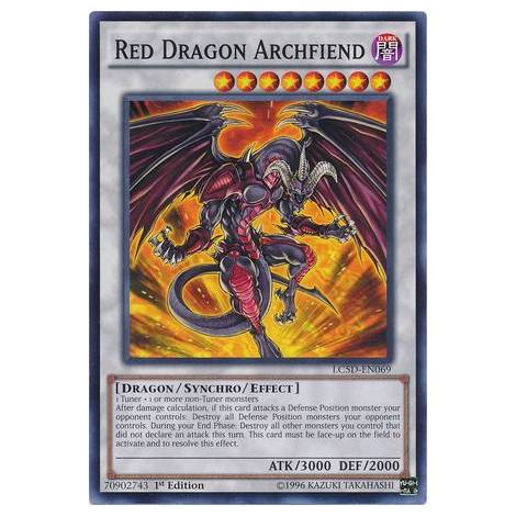 Red Dragon Archfiend - LC5D-EN069 - Common 1st Edition