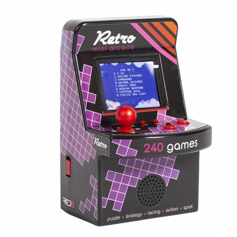 RED5 Retro Mini Arcade Machine Λιλιπούτεια παιχνιδομηχανή με 240 retro παιχνίδια