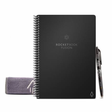 ROCKETBOOK FUSION EXECUTIVE (EVRF-E-RC-A-FR) INFINITY BLACK (7 PAGE STYLES)