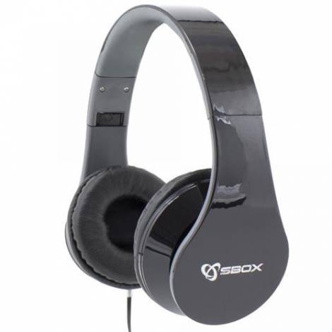 SBOX HEADSET WITH MIC BLACK