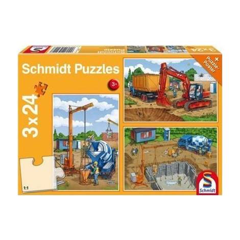 Schmidt - Εργοτάξιο Puzzle (3x24st) (56200)