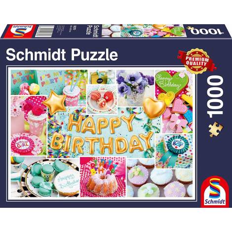 Schmidt Spiele Puzzle Happy Birthday 1000 Teile 58379