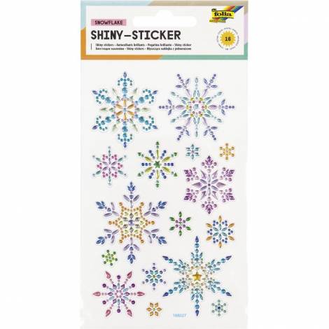 Σετ 16 Αυτοκόλλητα με Κρυσταλλάκια, 10Χ16 cm, ΧΙΟΝΟΝΙΦΑΔΑ
