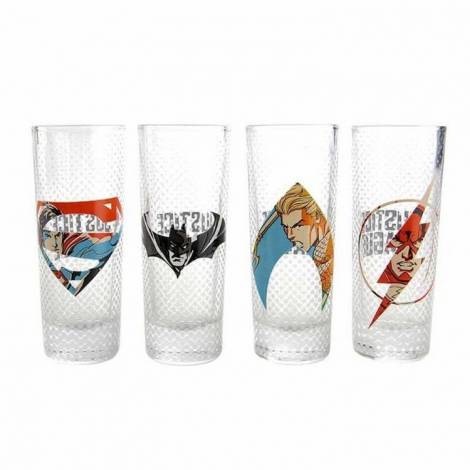 Σετ 4 Σφηνοπότηρα 100ml DC COMICS Justice League 100ml