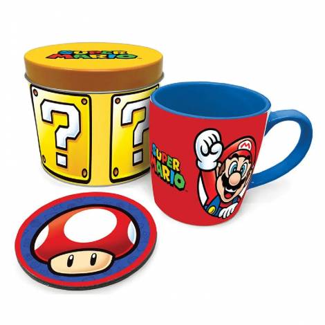 Σετ Δώρου Κούπα, Σουβέρ σε Μεταλλικό Κουτί Super Mario (MARIO)