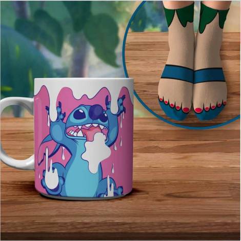 Σετ κούπα 330ml & Κάλτσες DISNEY LILO & STITCH 330ml mug