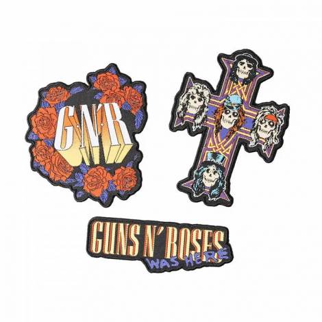 Σετ με 3 Ραφτά/Patches GUNS N' ROSES
