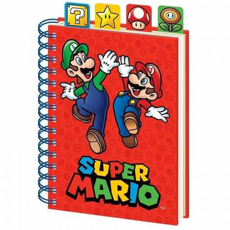 Σημειωματάριο A5/15Χ21 Σπιράλ NINTENDO Super Mario