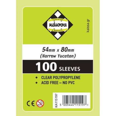 Sleeves 54x80mm 100ct (Narrow Yucatan)