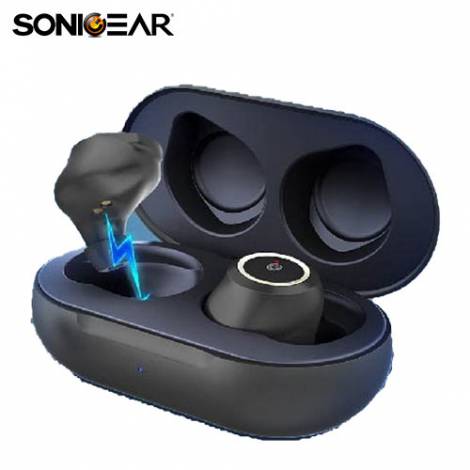 SONIC GEAR TWS 2 CLEAR AUDIO EARPUMPS BLACK