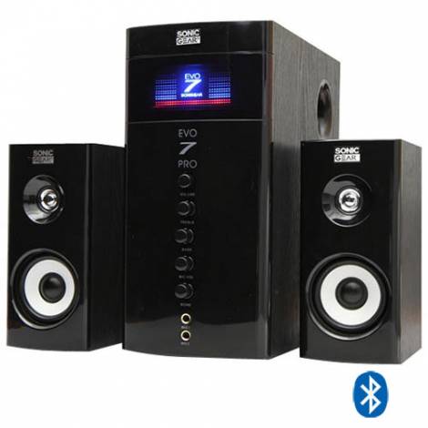 SONIC GEARS BLUETOOTH MULTIMEDIA AUDIO SPEAKERS 2,1 BLACK