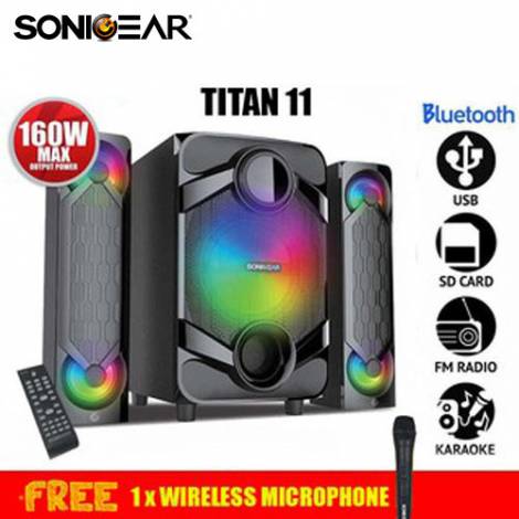 SONICGEAR BLUETOOTH 2,1 SPEAKER SYSTEM WITH REMOTE CONTROL