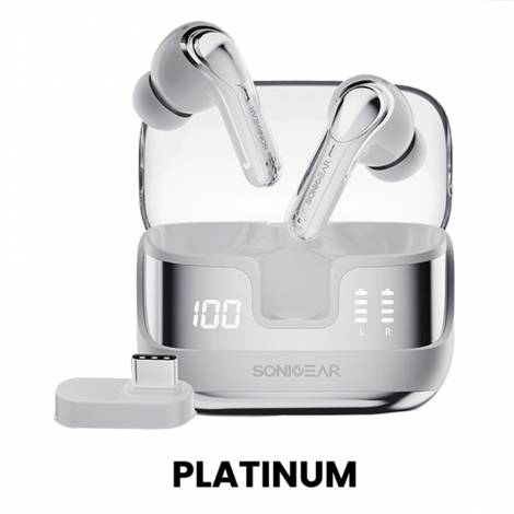 SONICGEAR DUAL MODE 2.4G/BT5.4 SUPERIOR 4MICS ANC/ENC EARPUMP XP2 PLATINUM