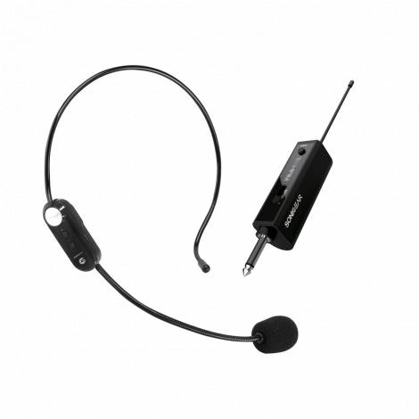 SONICGEAR RECHARGEABLE HEADSET MICROPHONE WMH 100 UL BLACK