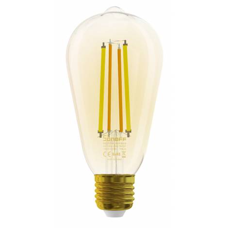 SONOFF Smart λάμπα LED Filament B02-F-ST64, Wi-Fi, 7W, E27, 1800K-5000K