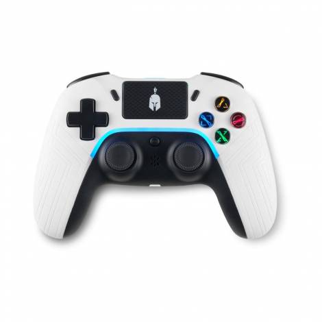 Spartan Gear - Aspis 4 Wired & Wireless Controller (compatible with PC [wired] and playstation 4 [wireless]) (colour: White/Black)