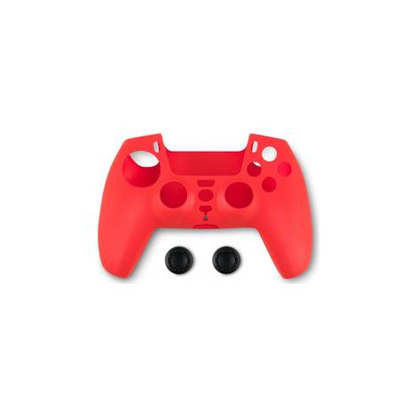 Spartan Gear Controller Silicone Skin Cover and Thumb Grips για PS4 Red
