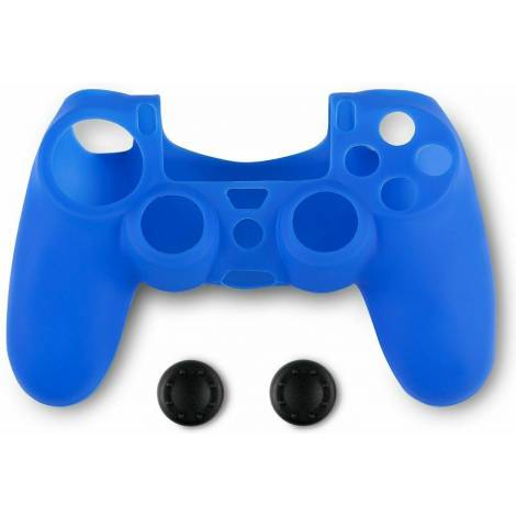 Spartan Gear Controller Silicone Skin Cover and Thumb Grips για PS4 Blue