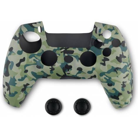 Spartan Gear Controller Silicone Skin Cover and Thumb Grips για PS5 Green Camo