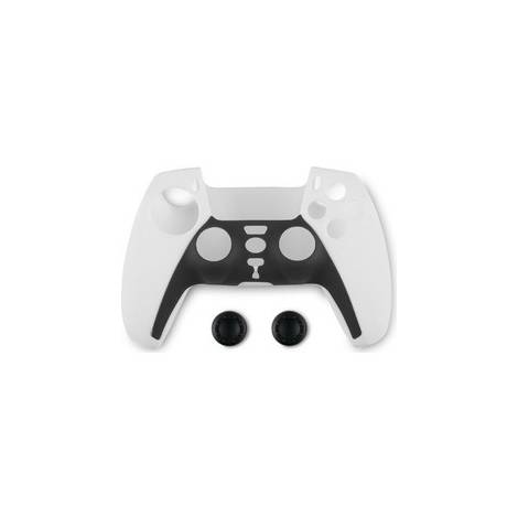 Spartan Gear Controller Silicone Skin Cover and Thumb Grips για PS5 Μαύρο / Ασπρο