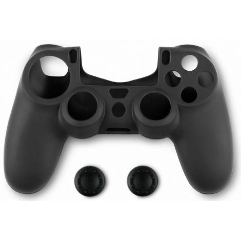 Spartan Gear Controller Silicone Skin Cover and Thumb Grips Θήκη Προστασίας για PS4 Black