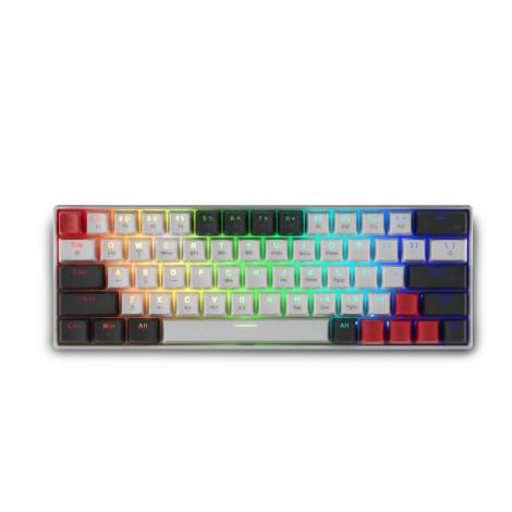 Spartan Gear - Pegasus 2 RGB Wired  Wireless 63 keys Mechanical Gaming Keyboard (color: White/Grey)