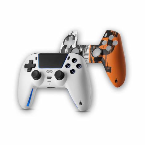 Spartan Gear - Sarissa Wireless Controller (compatible with playstation 5, playstation 4, PC, Switch) (colour: White + one extra faceplate)