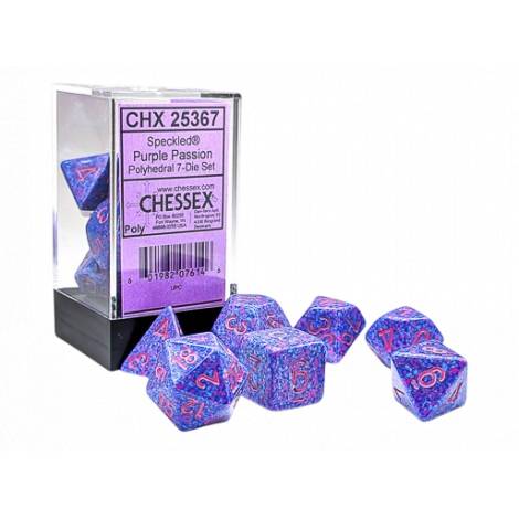 Speckled Purple Passion Polyhedral 7-Die Set