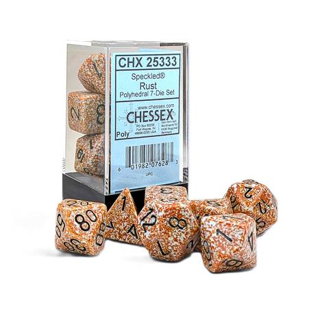 Speckled Rust Polyhedral 7-Die Set