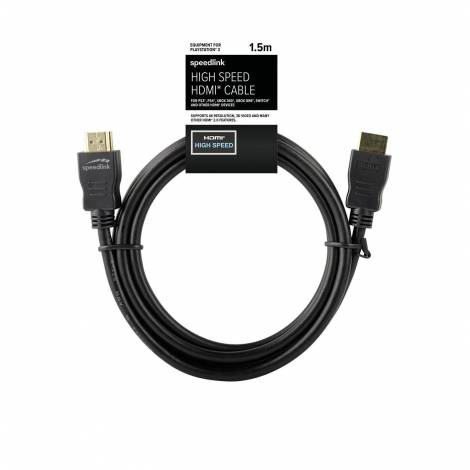 SPEEDLINK SL-4414-BK-150 , HIGH SPEED HDMI CABLE, 1.5 METERS (NO PACKAGING)
