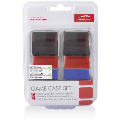 SPEEDLINK SL-5305-BRB GAME CASE SET FOR 3DS®, NDS®LITE, NDSI®, NDSI®XL, BLACK, RED, BLUE