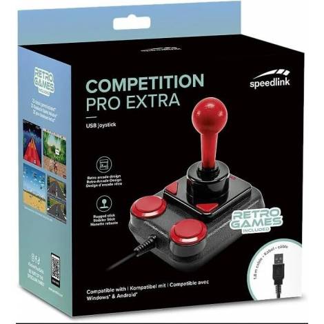 SPEEDLINK SL-650212-BKRD , COMPETITION PRO EXTRA USB JOYSTICK - ANNIVERSARY, BLACK-RED