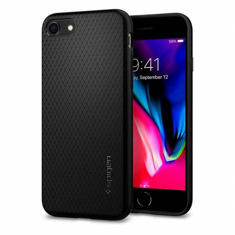 Spigen Liquid Air Case Θήκη προστασίας για iPhone SE (2020) / 8 / 7 σε χρώμα Matte Black (042CS20511)