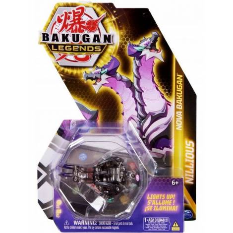 Spin Master Bakugan Legends: Nova Bakugan - Nillious (Black Transparent) (20139536) Φιγούρα δράσης