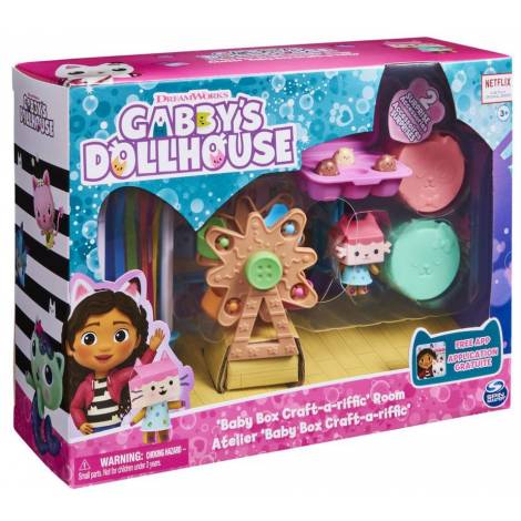 Spin Master Gabbys Dollhouse: Baby Box Craft-a-riffic Room - Art Study Deluxe Room Set (6064151)