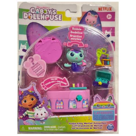 Spin Master Gabbys Dollhouse: Cat-Errific Celebration - Bobble Kitty MerCat Potion Pack (20144758)