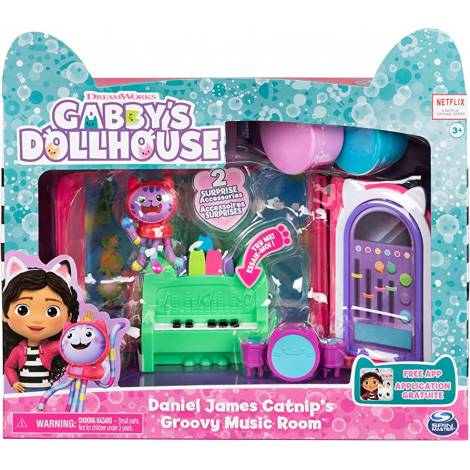 Spin Master Gabbys Dollhouse: Daniel James Catnip Groovy Music Room Deluxe Room Set (20133094)