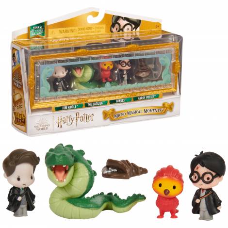 Spin Master Harry Potter: Micro Magical Moments - Tom Riddle/The Basilisk/Fawkes/Harry Potter Mini Figures 5Pack (6068622)