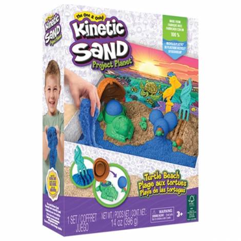 Spin Master Kinetic Sand: The One  Only Project Planet - Turtle Beach (6069781)