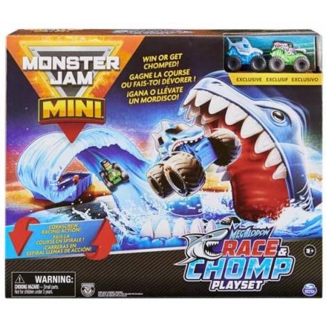 Spin Master Monster Jam Mini: Megalodon Race  Chomp Playset 1:80 (6060718)