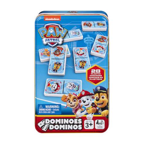 Spin Master Paw Patrol: Dominoes In Tin Board Game (6067468)