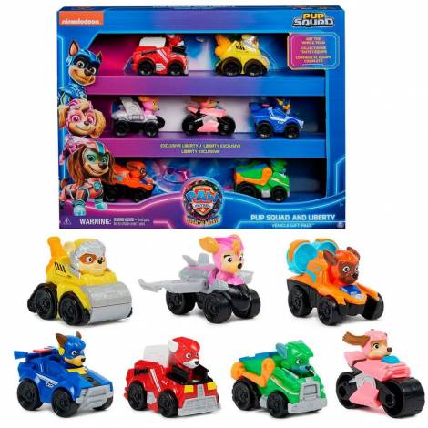 Spin Master Paw Patrol: The Mighty Movie - Pup Squad and Liberty Vehicle Gift Pack (7pcs) (6067861)