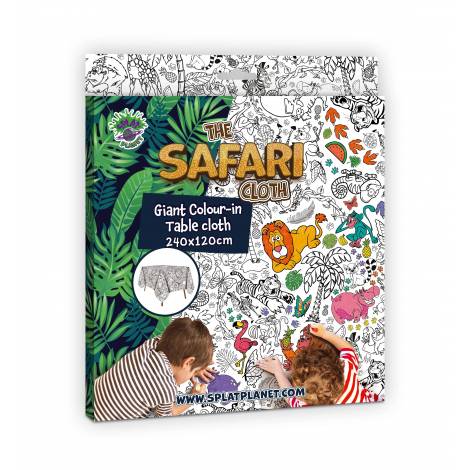 Splat Planet Γιγάντιο Τραπεζομάντηλο Ζωγραφικής “Safari” 240x120cm