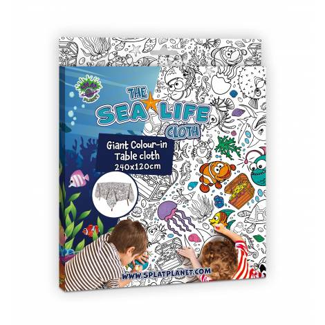 Splat Planet Γιγάντιο Τραπεζομάντηλο Ζωγραφικής “Sea Life” 240x120cm
