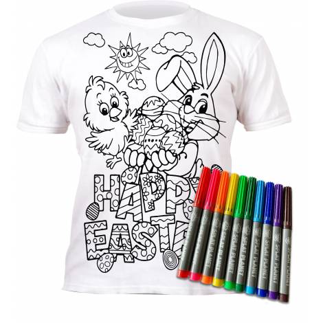 Splat Planet Πλενόμενο T-Shirt Ζωγραφικής 