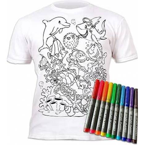 Splat Planet Πλενόμενο T-Shirt Ζωγραφικής