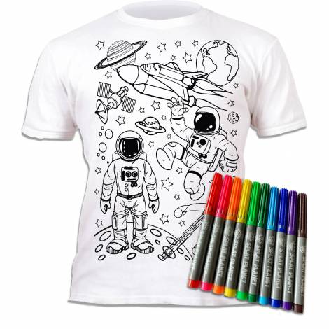 Splat Planet Πλενόμενο T-Shirt Ζωγραφικής